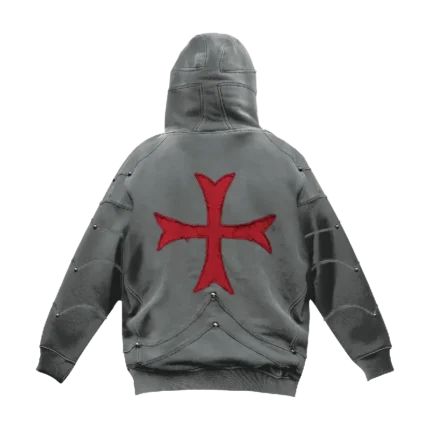 Saint Kaizen Crusader Armor Hoodie Gray (1)