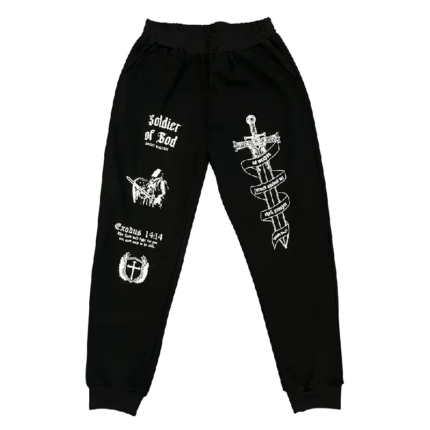 Saint Kaizen Soldier of God Joggers Black (1)